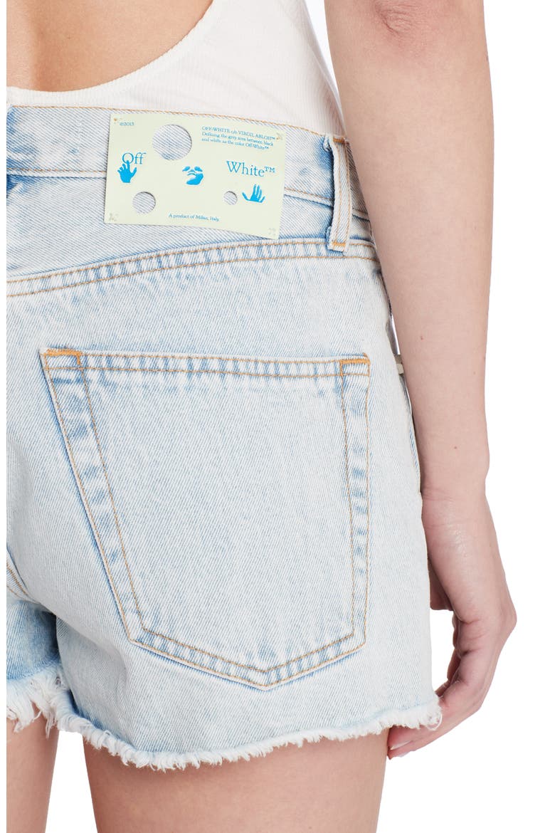 Cutoff Denim Shorts, Alternate, color, BLUE