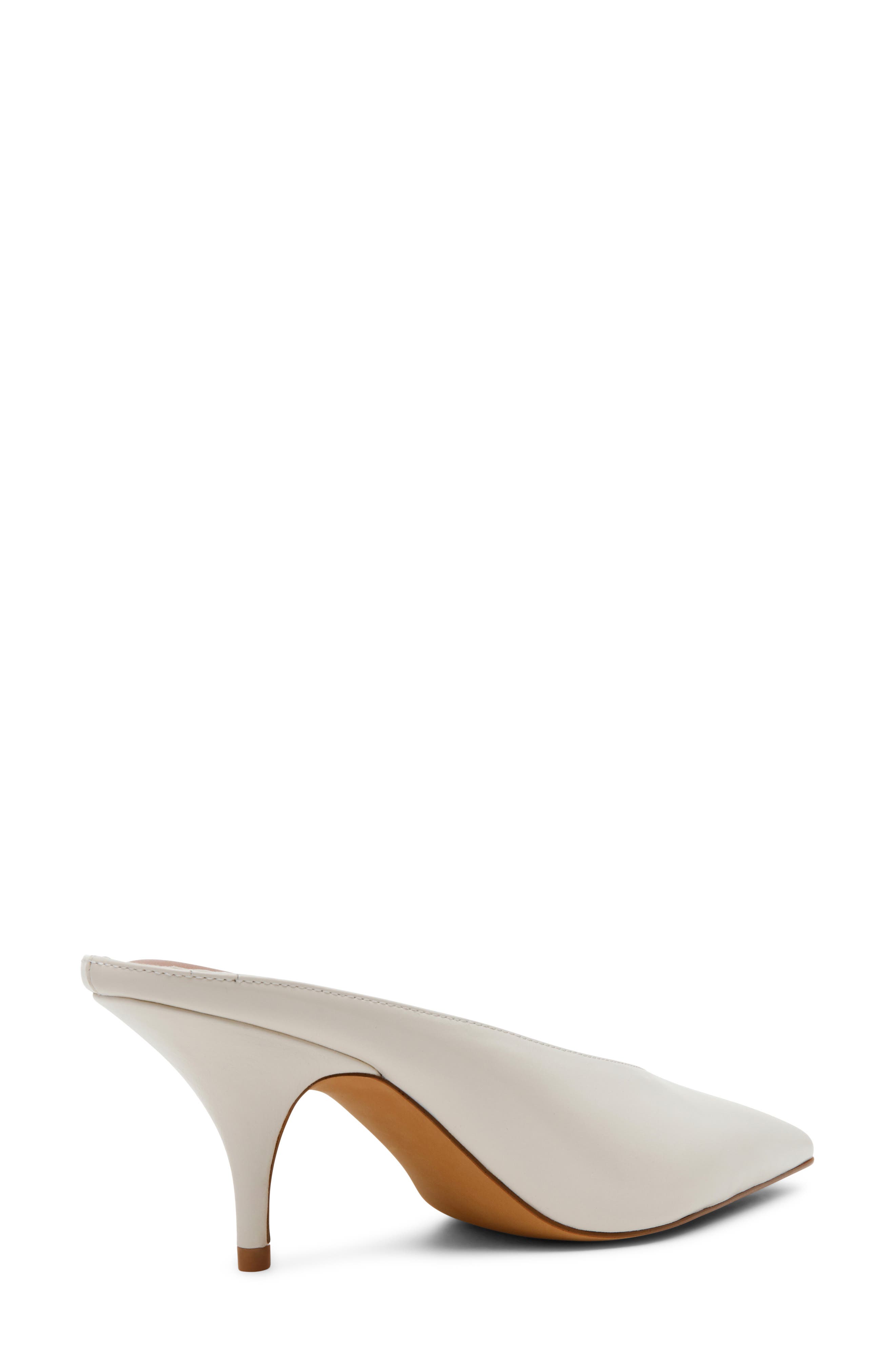 Fonza Mule, Alternate, color, WHITE LEATHER