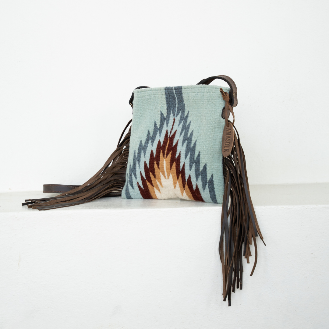 Amasouk Rebel Fringe Crossbody, Alternate, color, Blue