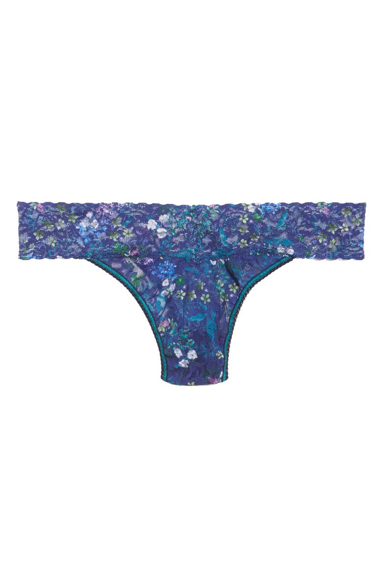 Hanky Panky Print Original Rise Thong, Alternate, color, Floret