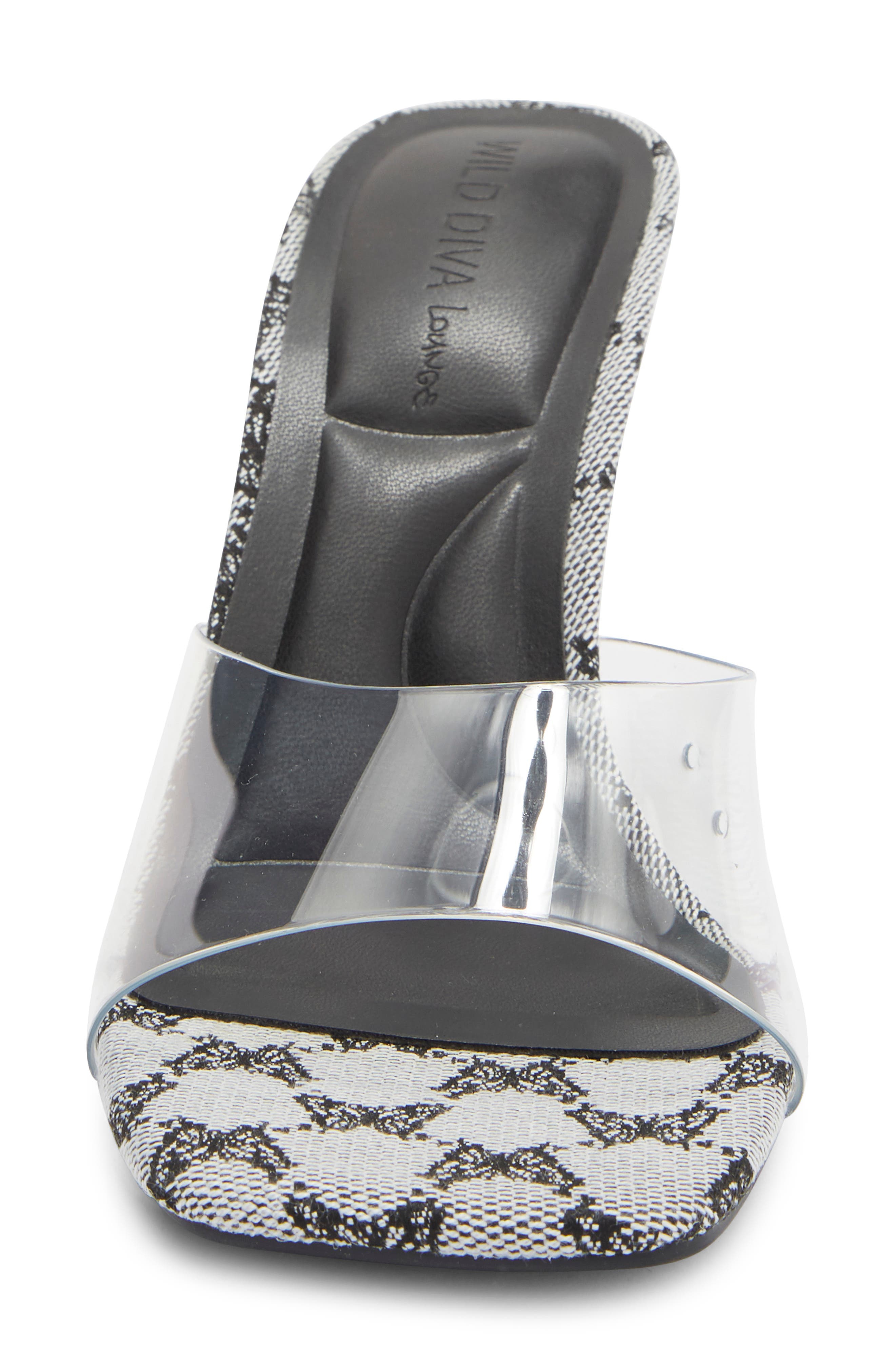 Birkin Slide Sandal, Alternate, color, BLACK/ WHITE