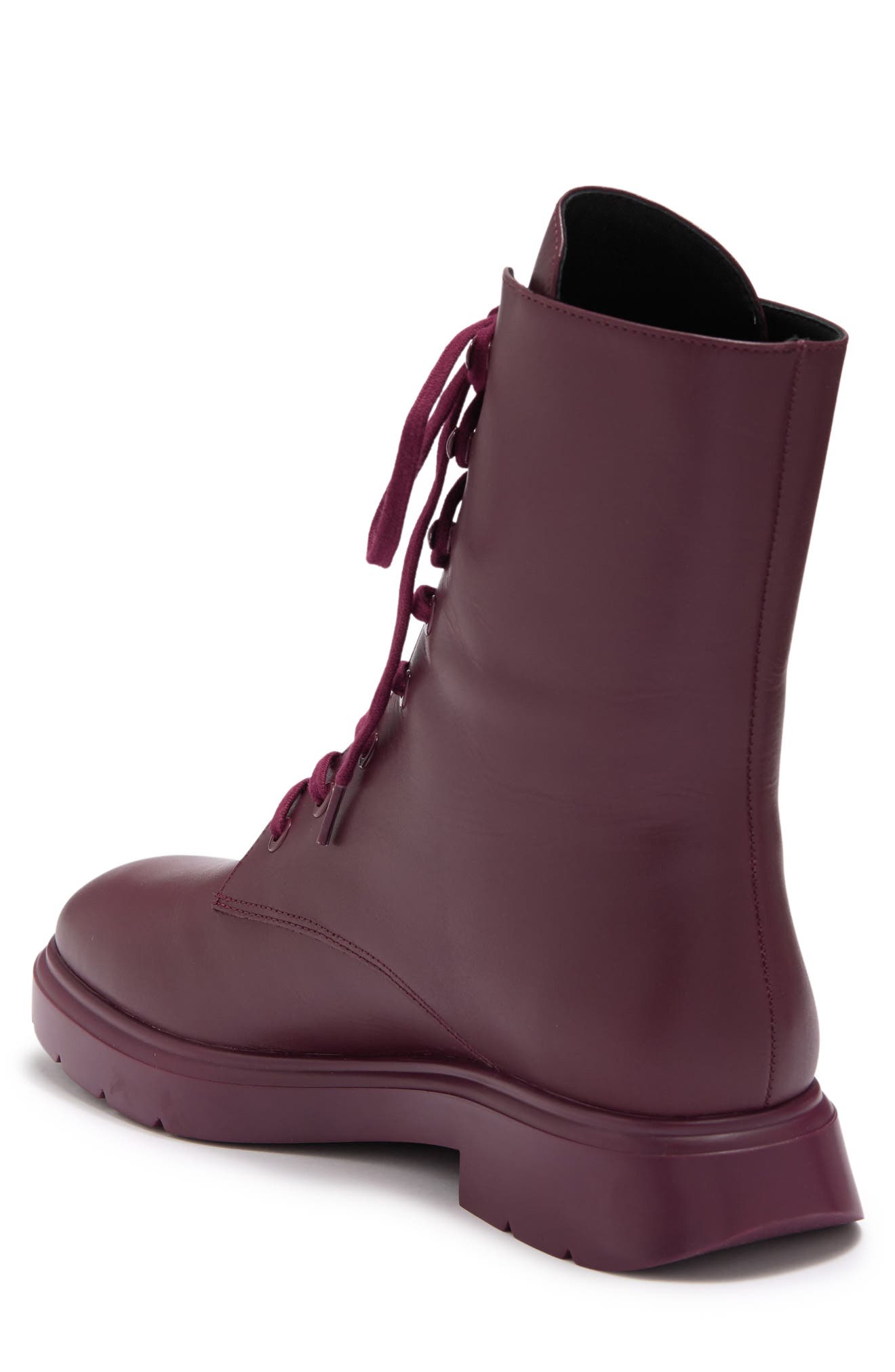 McKenzee Combat Boot, Alternate, color, CRANBERRY