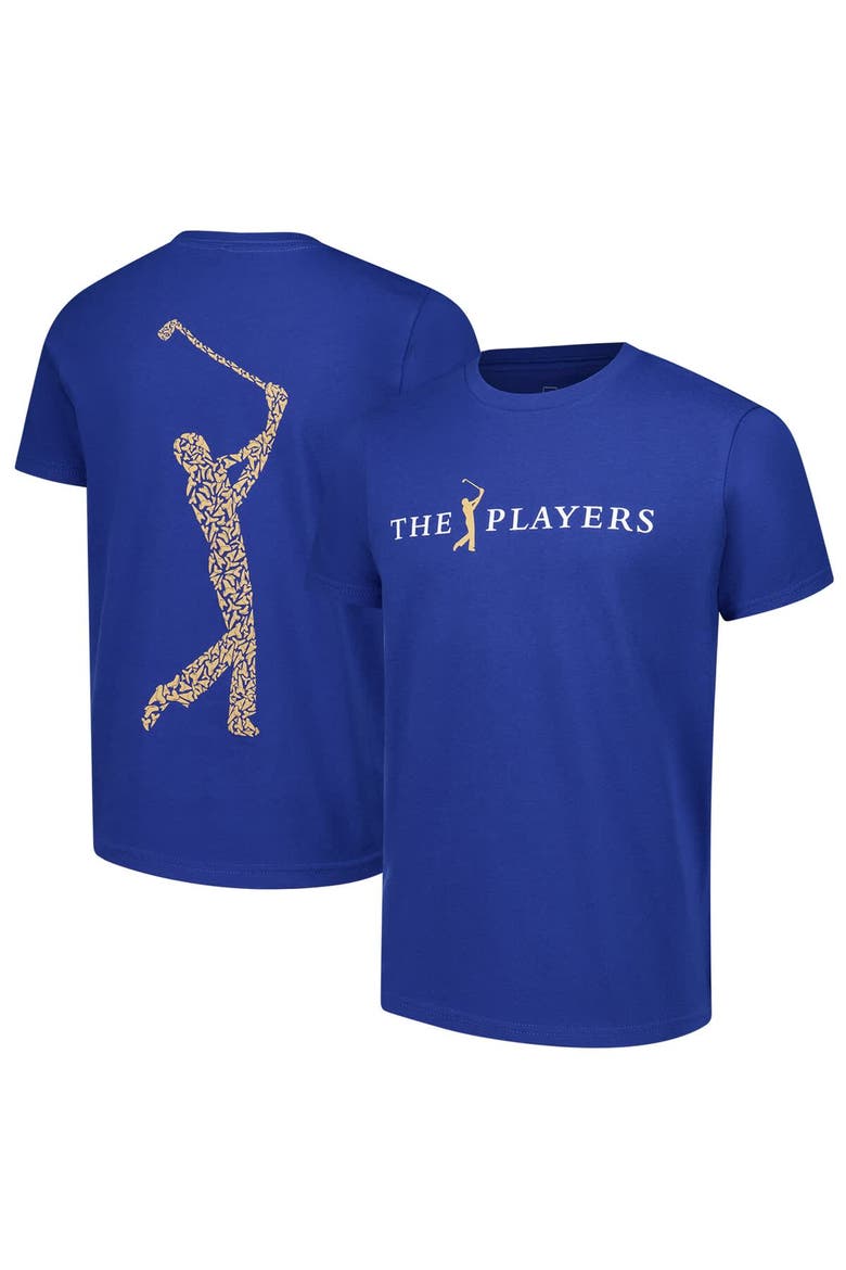 Youth Flomotion Royal THE PLAYERS Toothy Goldman T-Shirt, Main, color, Royal