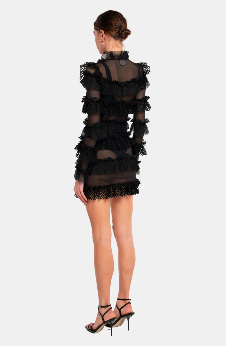 OW Collection GRACE Dress, Alternate, color, Black