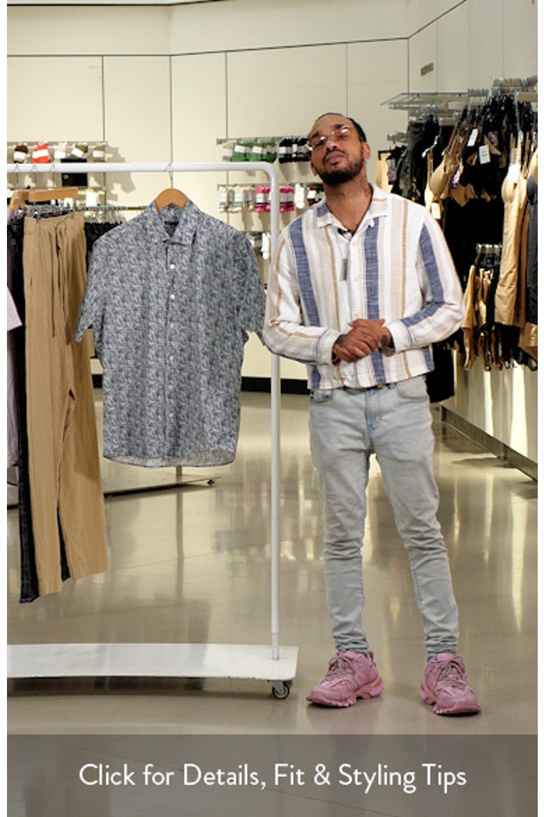 McCann Short Sleeve Woven Button-Up Shirt video