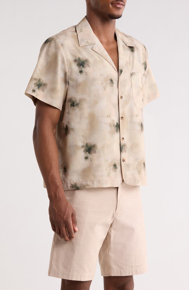 RIZORT Shadow Camp Shirt, Alternate, color, Tan