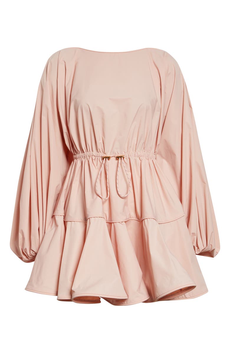 Zimmermann Alchemy Long Sleeve Minidress, Main, color, Peach