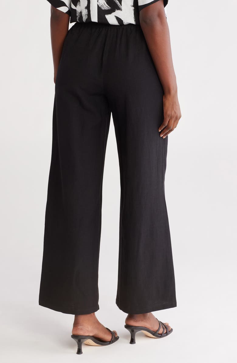 PATRIZIA LUCA Drawstring Waist Pants, Alternate, color, Black