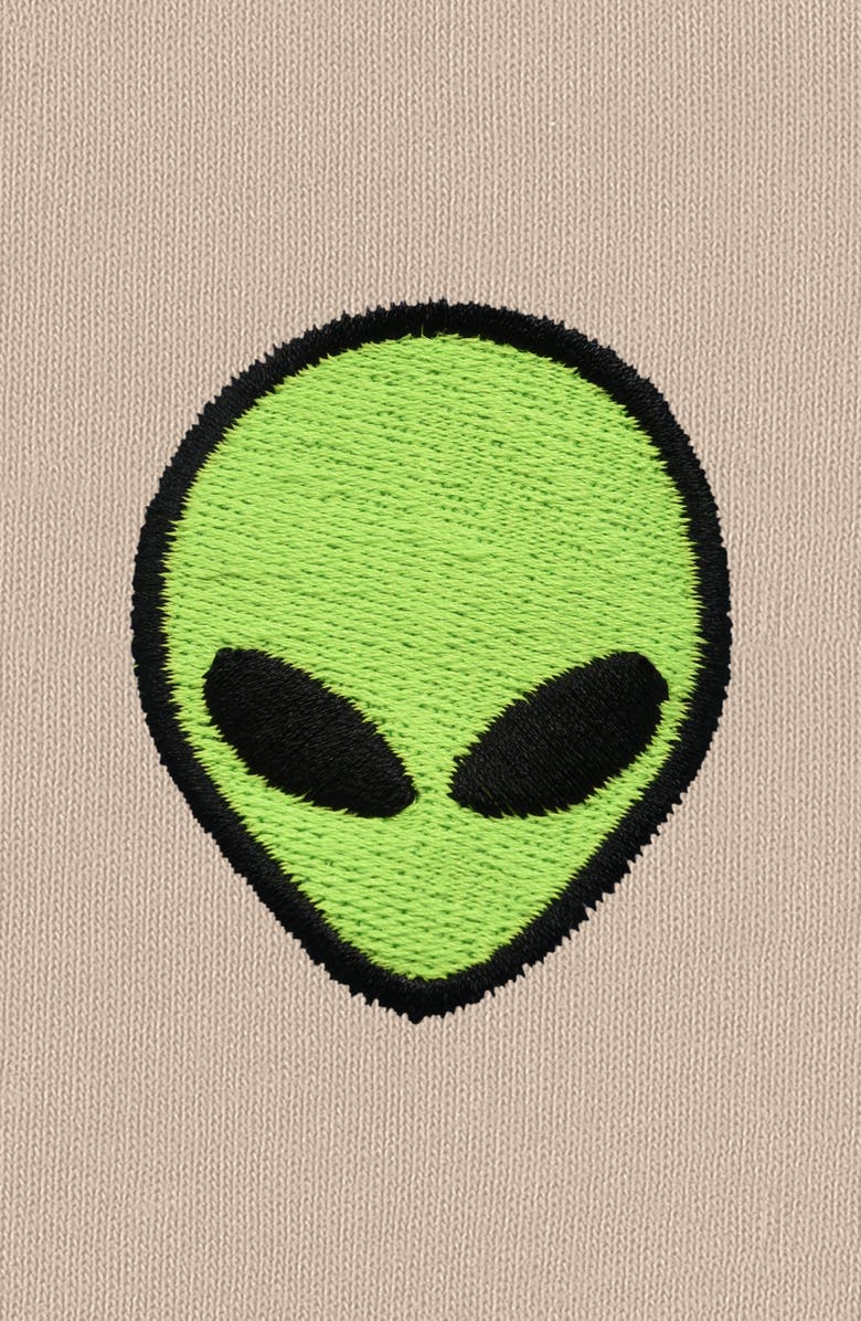 Dalix Alien Fleece Zip Hoodie, Alternate, color, Tan