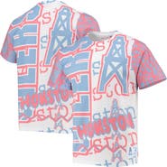 Mitchell & Ness Men's Mitchell & Ness White Houston Oilers Jumbotron 2.0 Sublimated T-Shirt