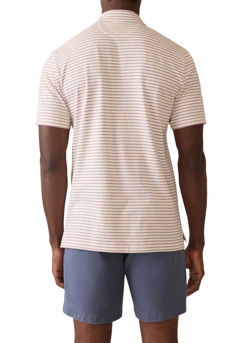 Retreat Stripe Short Sleeve Polo, Alternate, color, WHITE SUNSET STRIPE