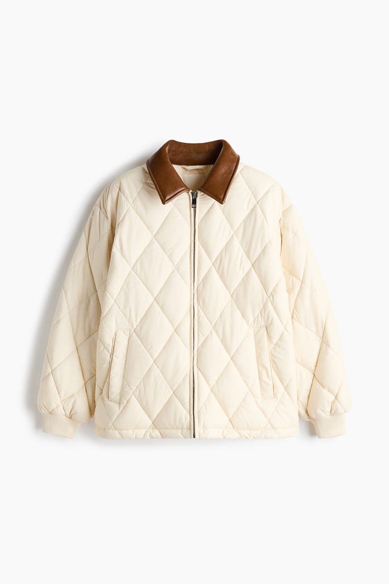 Thermolite® Quilted Jacket, Alternate, color, Light beige