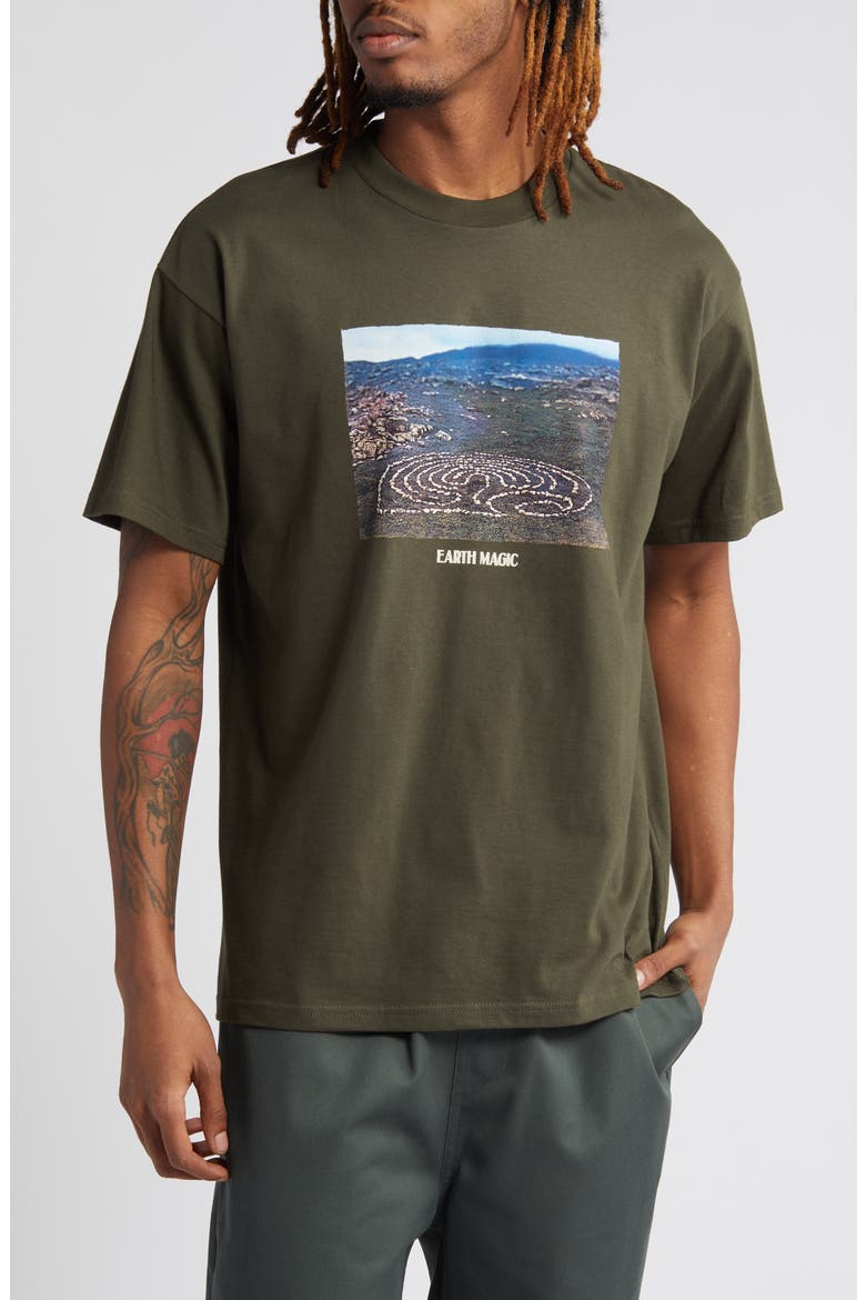 Earth Magic Organic Cotton T-Shirt, Main, color, CYPRESS