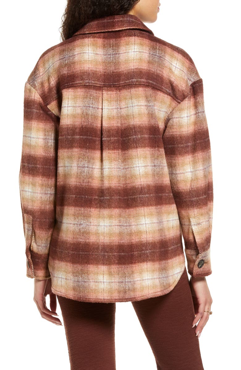 BP. Plaid Shirt Jacket, Alternate, color,