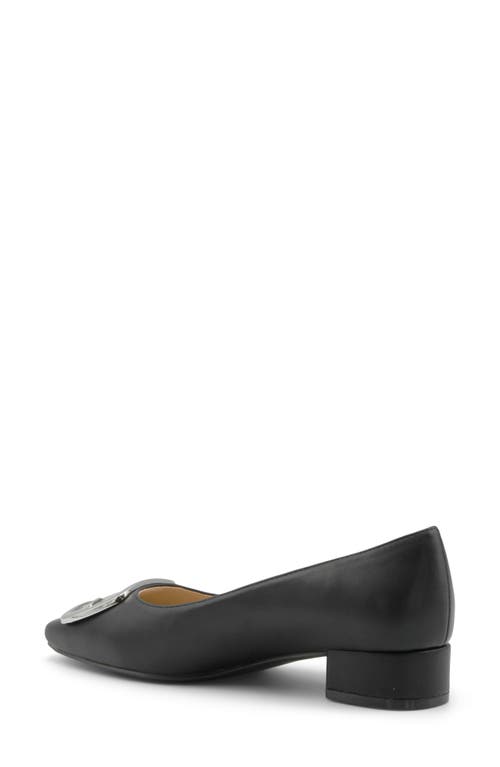 Adrienne Vittadini Vic Buckle Kitten Heel Pump In Black