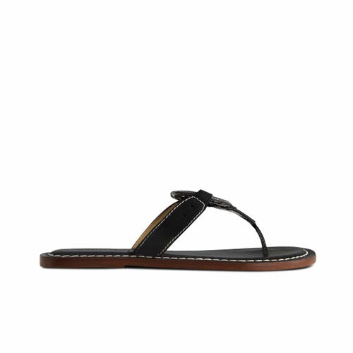 Bernardo Footwear Matrix 2 Thong Sandal In Black Patent