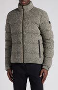 Moncler Agde Tweed Down Puffer Jacket