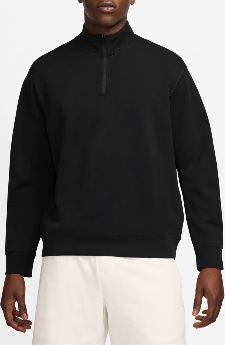 Nike 24.7 ImpossiblySoft Dri-FIT Half Zip Top, Main, color, Black/ Dk Smoke Grey