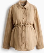 H&M Mama Linen-blend Shirt