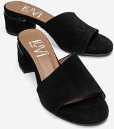 Forever & Always Shoes Delavie Leather Block Heel Sandal