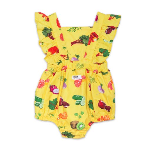 Worthy Threads Ruffle Sleeve Bubble Romper In Farmer's Market