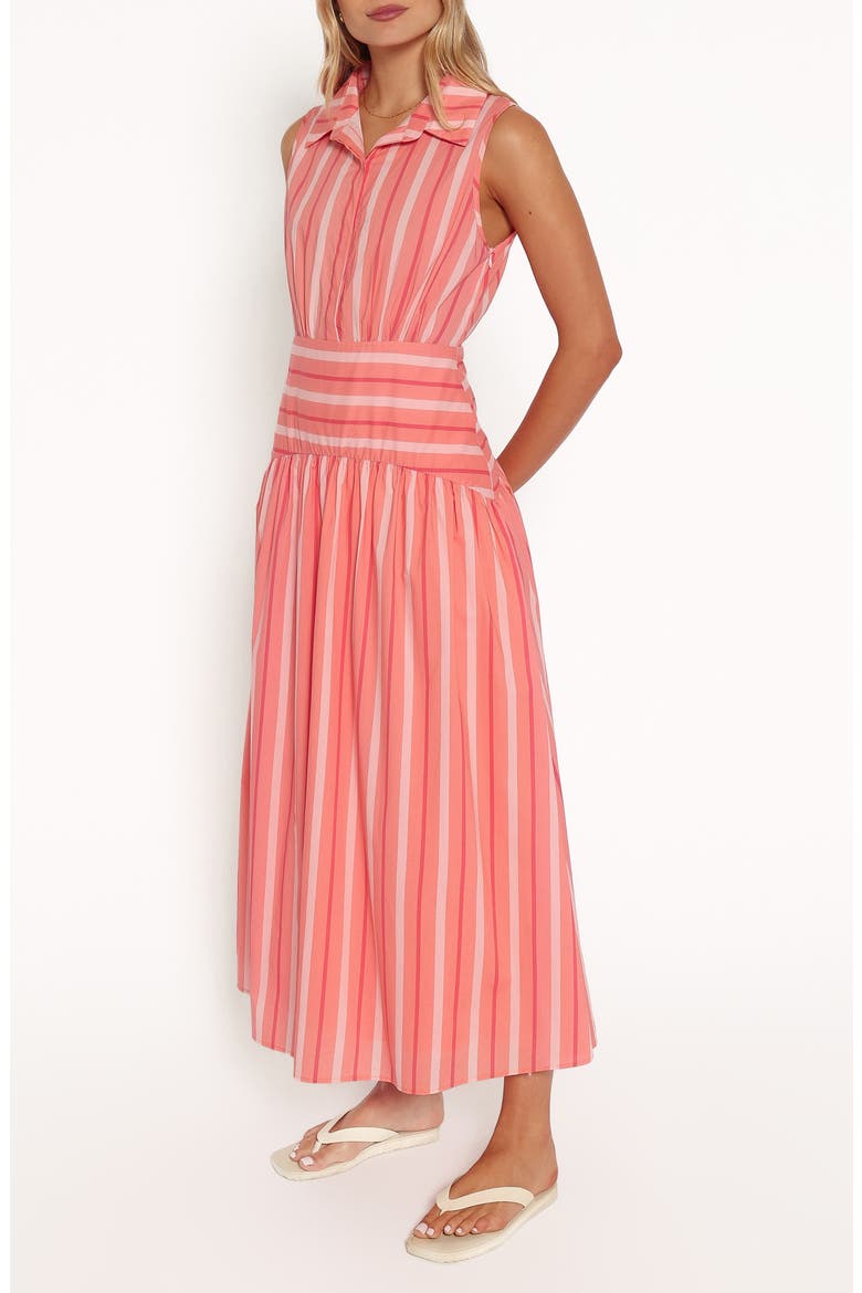 Myranda Striped Midi Dress, Alternate, color, PINK STRIPE