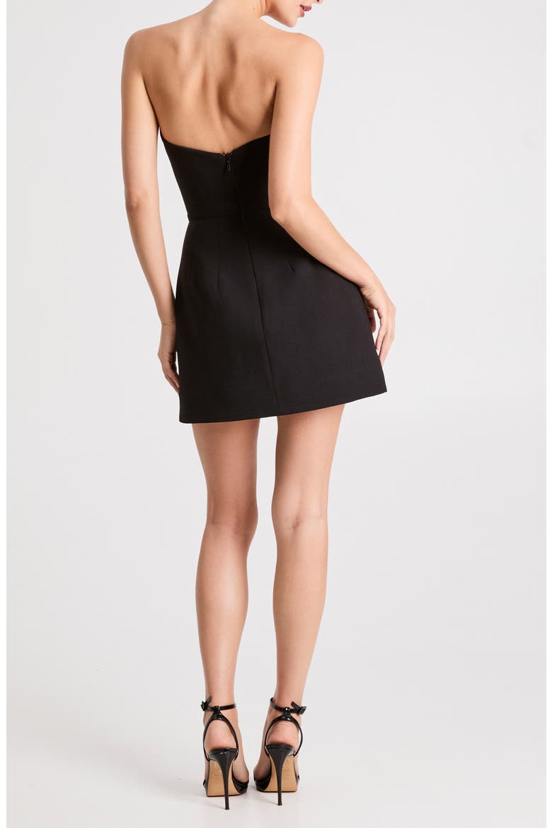 Eliza Fit & Flare Minidress, Alternate, color, BLACK