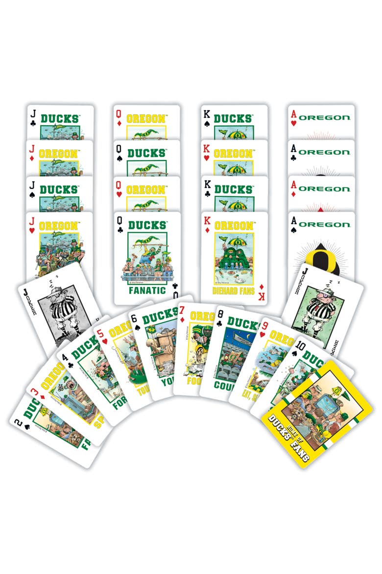 Oregon Ducks Fan Deck Playing Cards, Alternate, color, Multicolor
