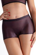 LECHERY® Lustrous Sheer Boyshort Tights