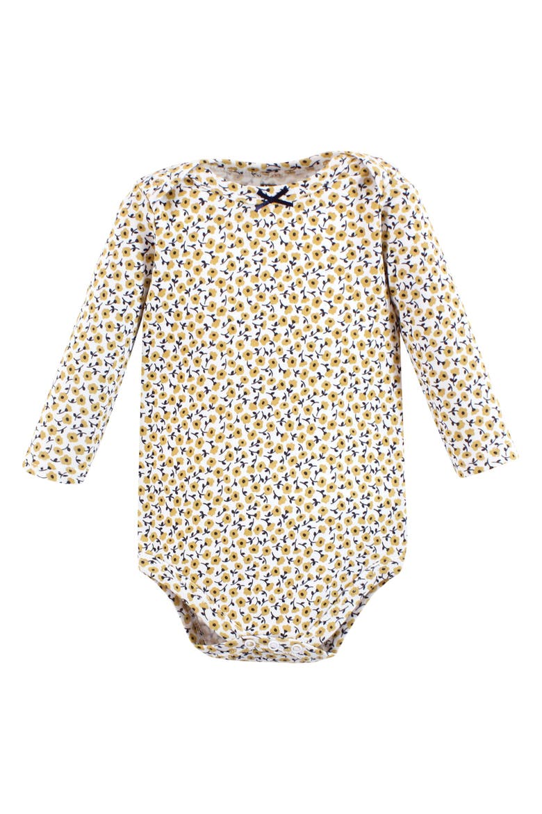 Soft Cotton Long-Sleeve Bodysuits 7-Piece Value Pack, Alternate, color, Girls World 7-Pack
