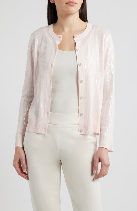 Clear Sequin Cardigan