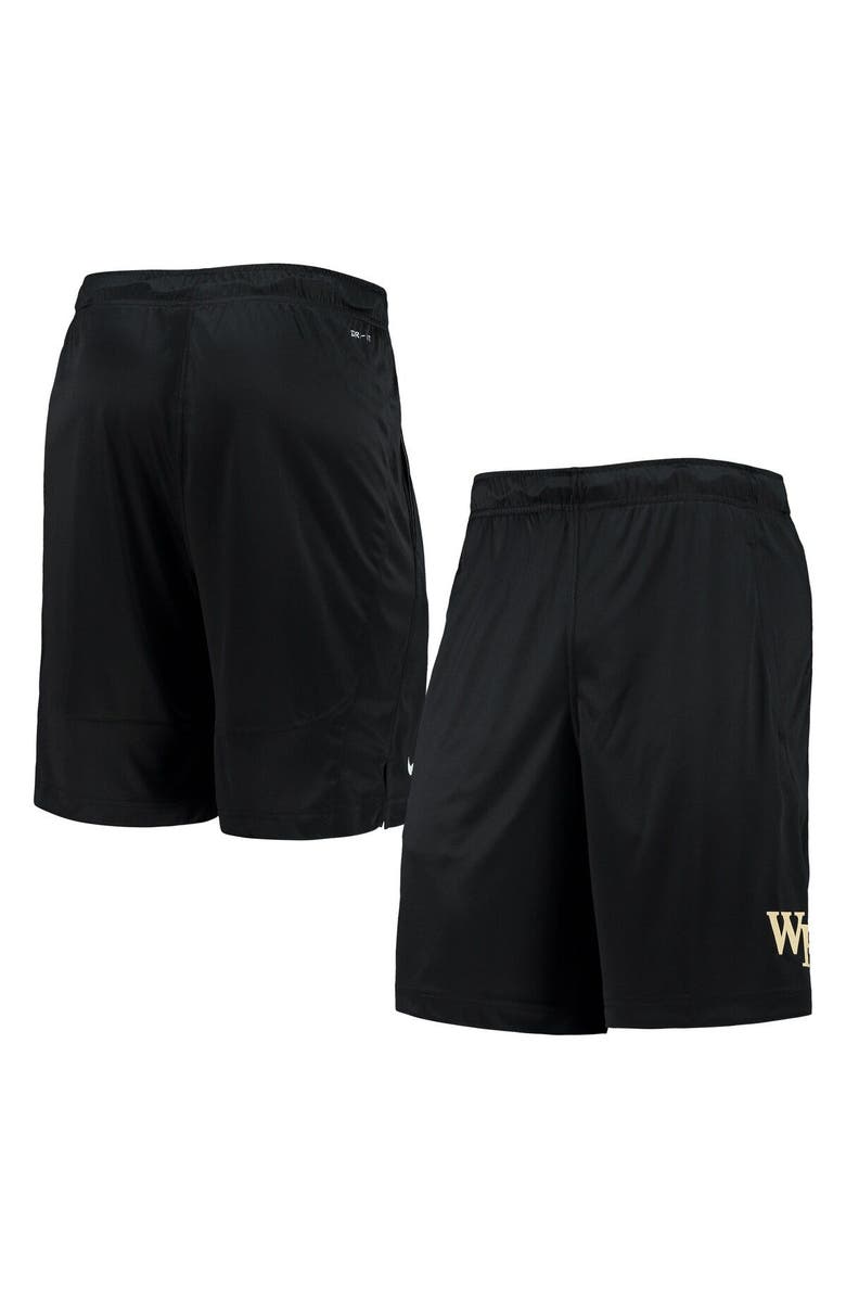 Nike Men's Nike Black Wake Forest Demon Deacons Team Fly 2.0 Shorts, Main, color, 