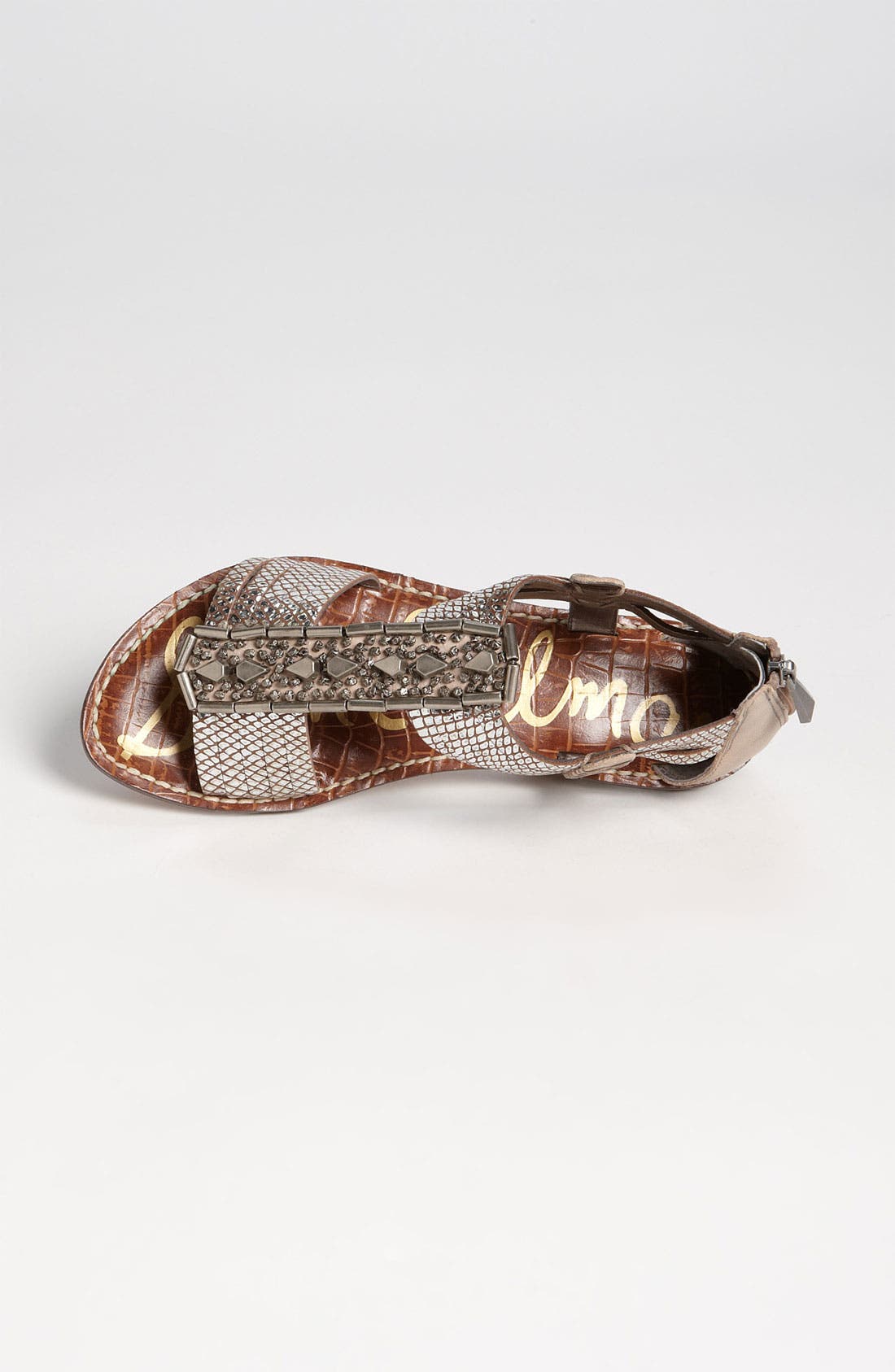 'Garrison' Sandal, Alternate, color, SILVER/ TRUFFLE PEARL SNAKE