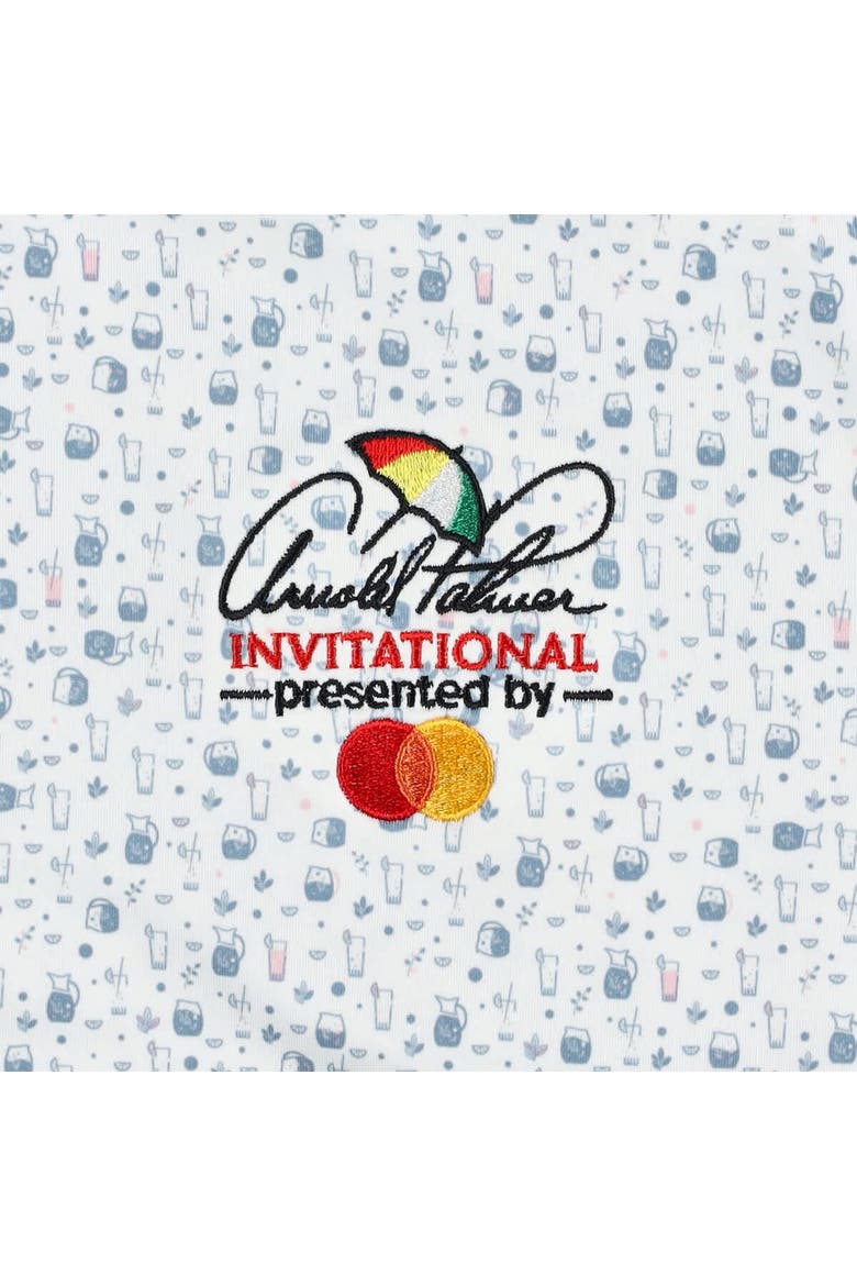 Men's Puma  White Arnold Palmer Invitational Tea Time MATTR Polo, Alternate, color, White