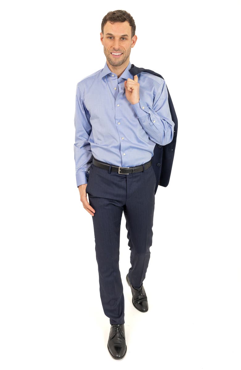 PinoPorte Trim Fit Wool Suit, Alternate, color, 