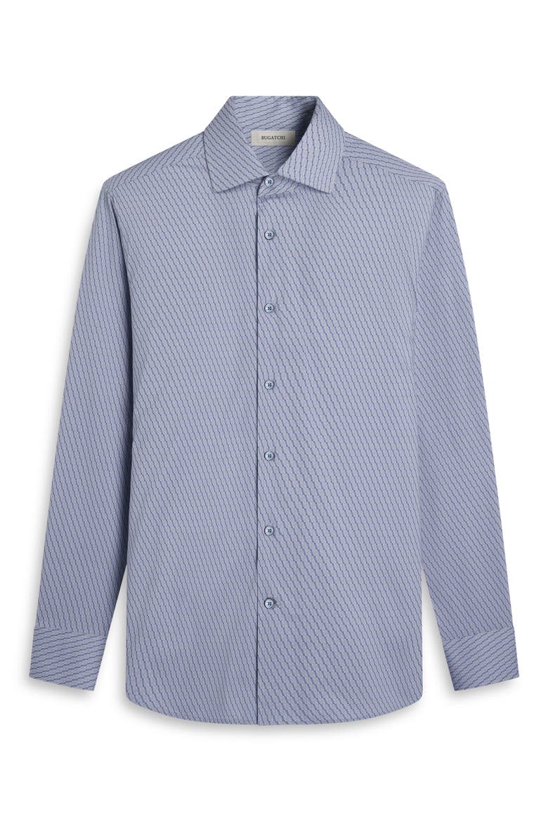 Devon OoohCotton® Geo Print Button-Up Shirt, Alternate, color, AIR BLUE