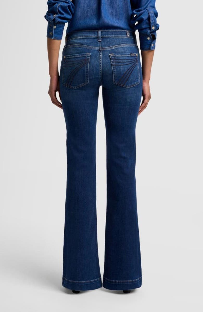 7 For All Mankind Dojo Tailorless Mid Rise Flare Jeans, Alternate, color, Moreno