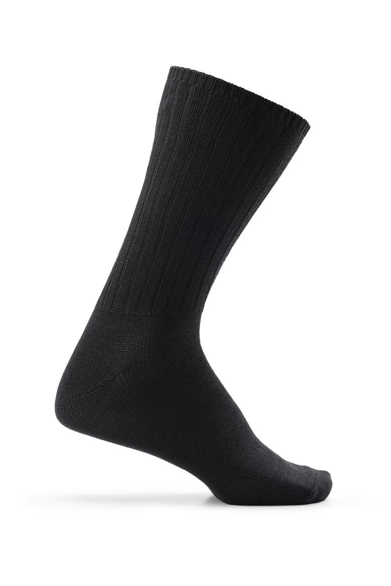 Big & Tall 3-pk Extra-Wide Crew Socks V2, Alternate, color, BLACK