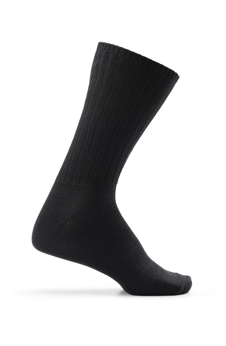 Harbor Bay by DXL Big & Tall 3-pk Extra-Wide Crew Socks V2, Alternate, color, Black