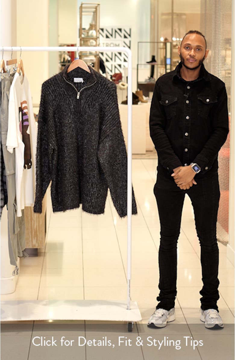 Fluffy Quarter Zip Sweater, sales video thumbnail