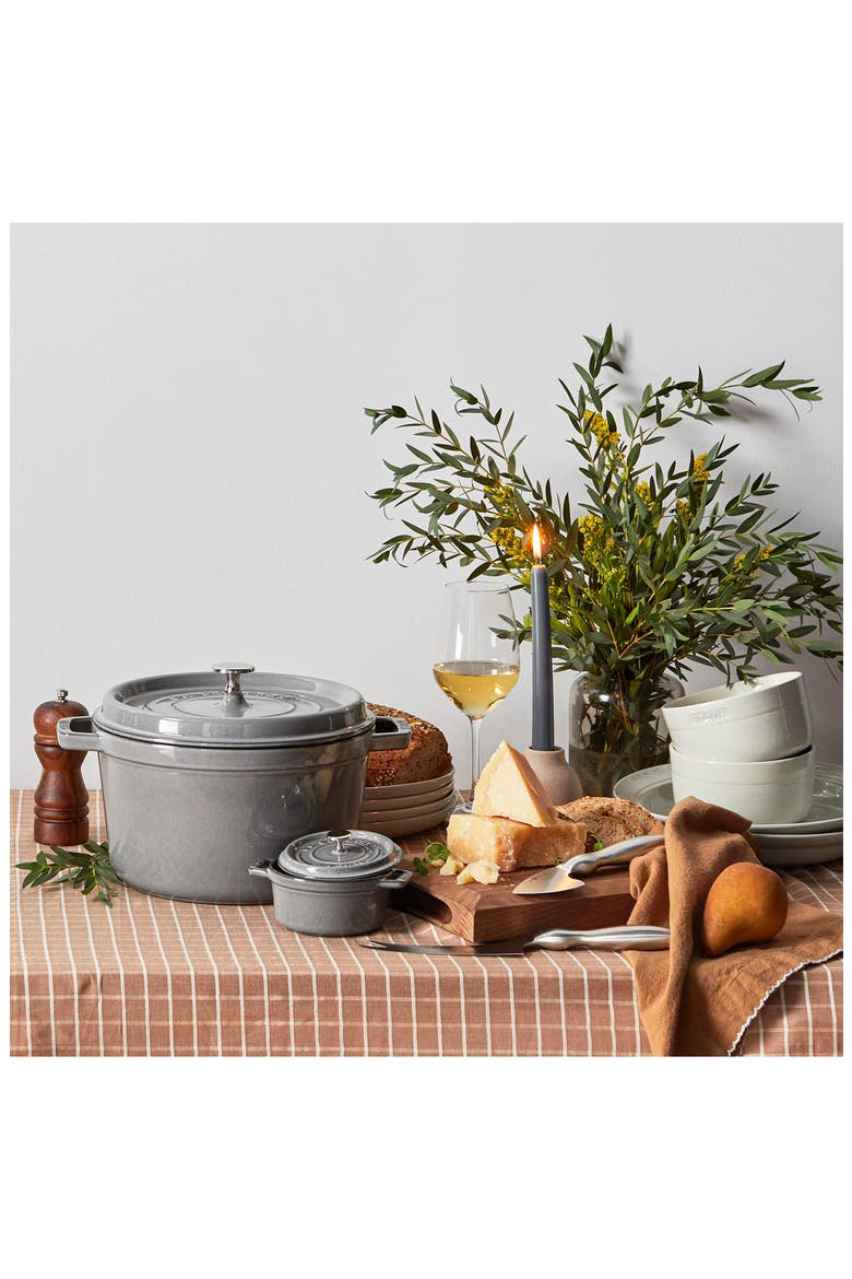 Enameled Cast Iron 0.25-Quart Mini Cocotte, Alternate, color, GRAPHITE GREY