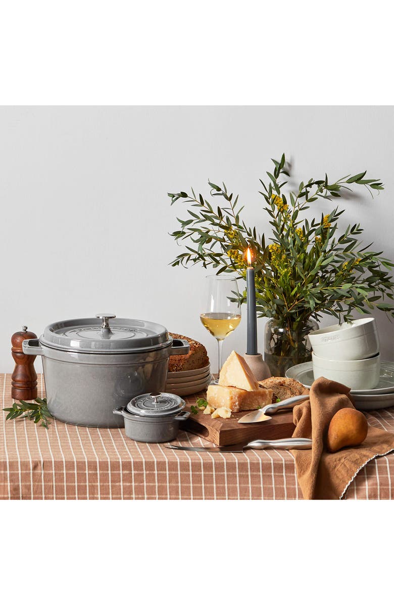 Staub Enameled Cast Iron 0.25-Quart Mini Cocotte, Alternate, color, Graphite Grey