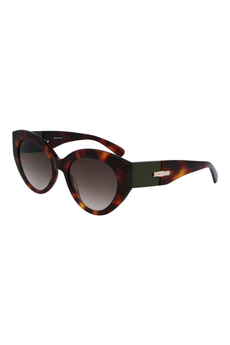 Roseau 54mm Gradient Cat Eye Sunglasses, Alternate, color, HAVANA