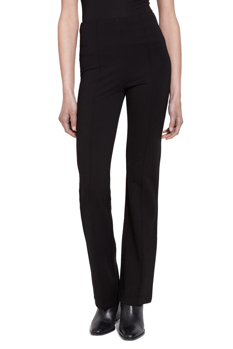 'Lyssentials Elysse Ponte Pants, Main, color, BLACK