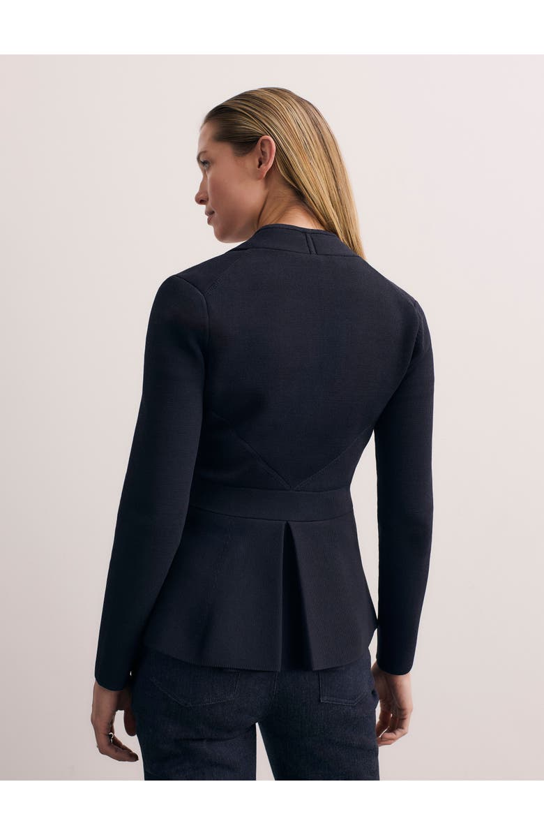The Fold Corato Sculpt Knit Jacket, Alternate, color, Navy