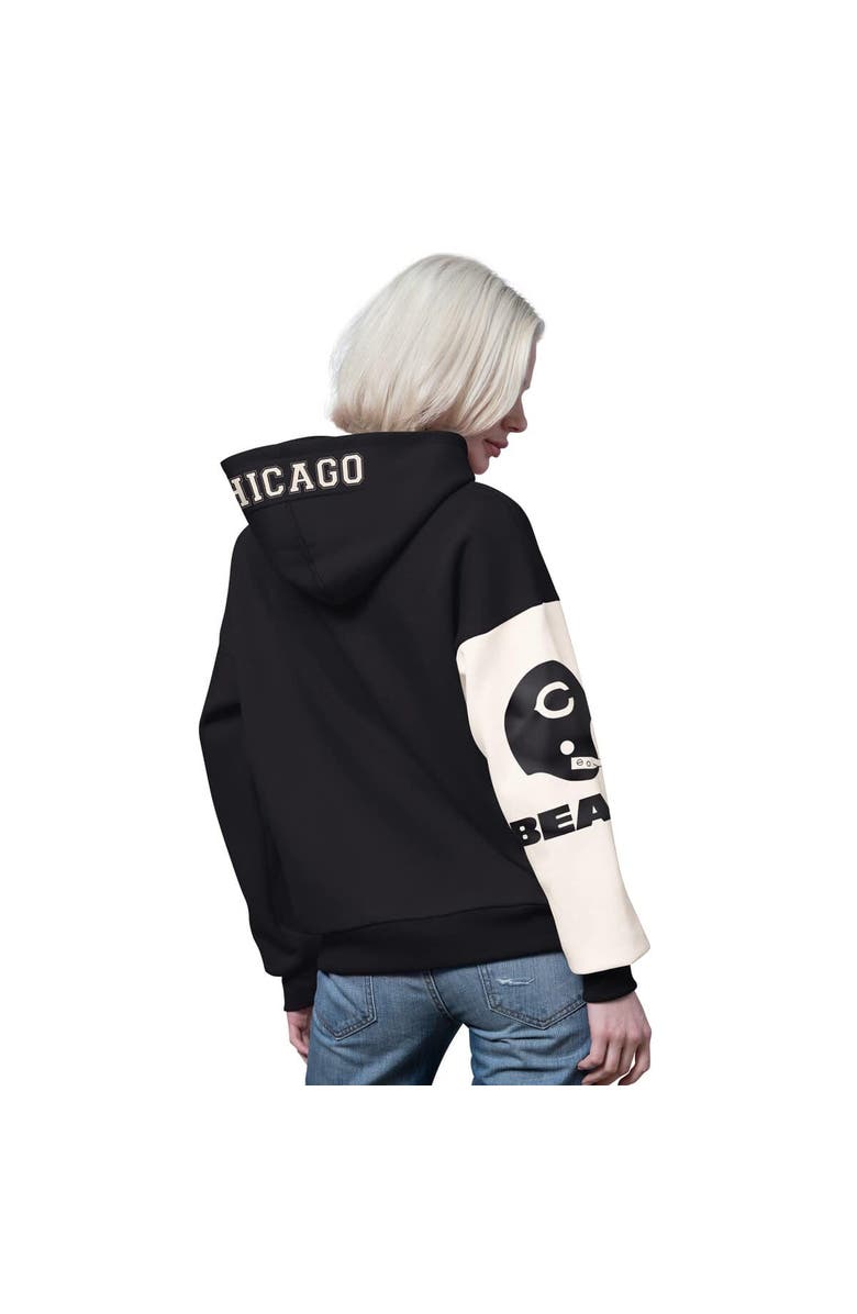 STARTER Women's Starter  Black Chicago Bears 4th Down Full-Zip Hoodie, Alternate, color, 