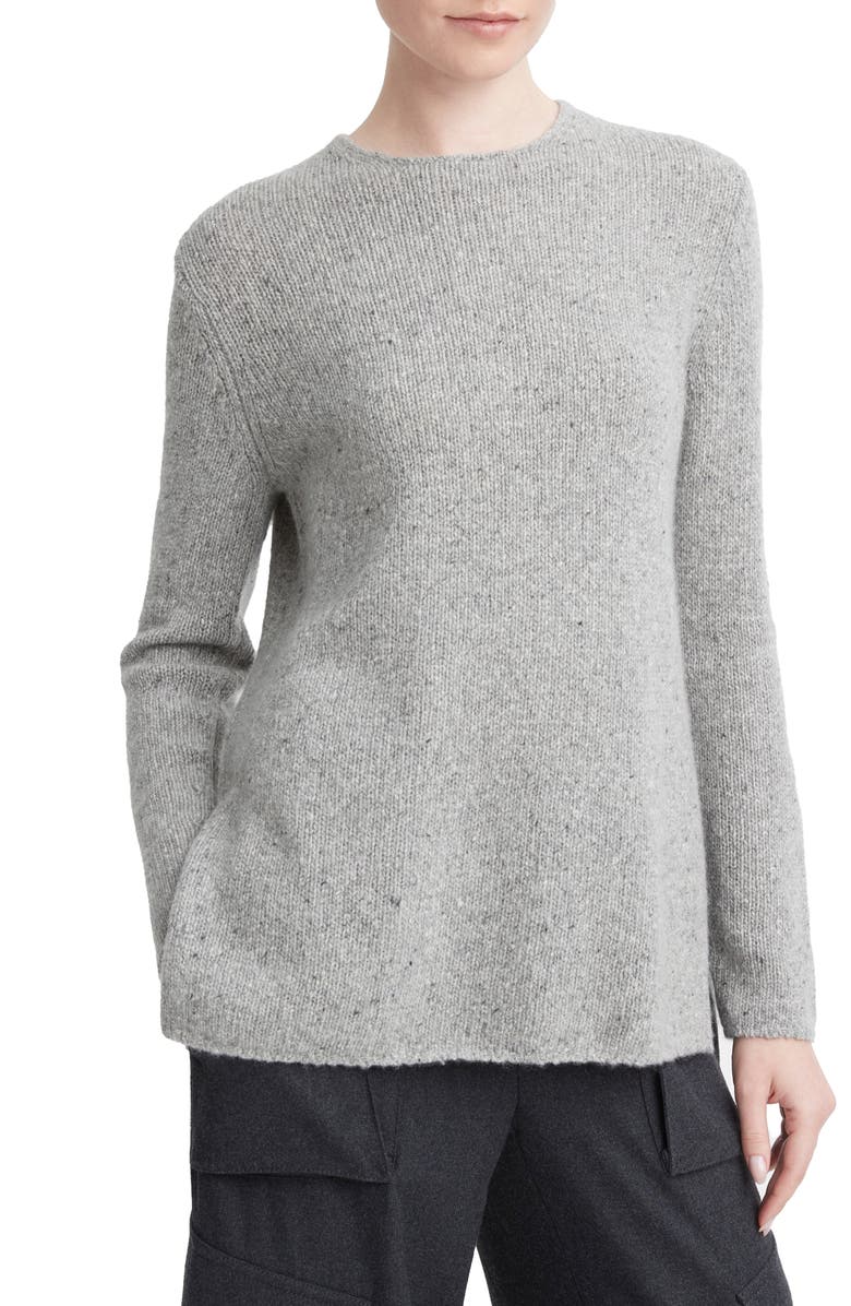 Vince Clean Trim Cashmere Sweater, Main, color, 
