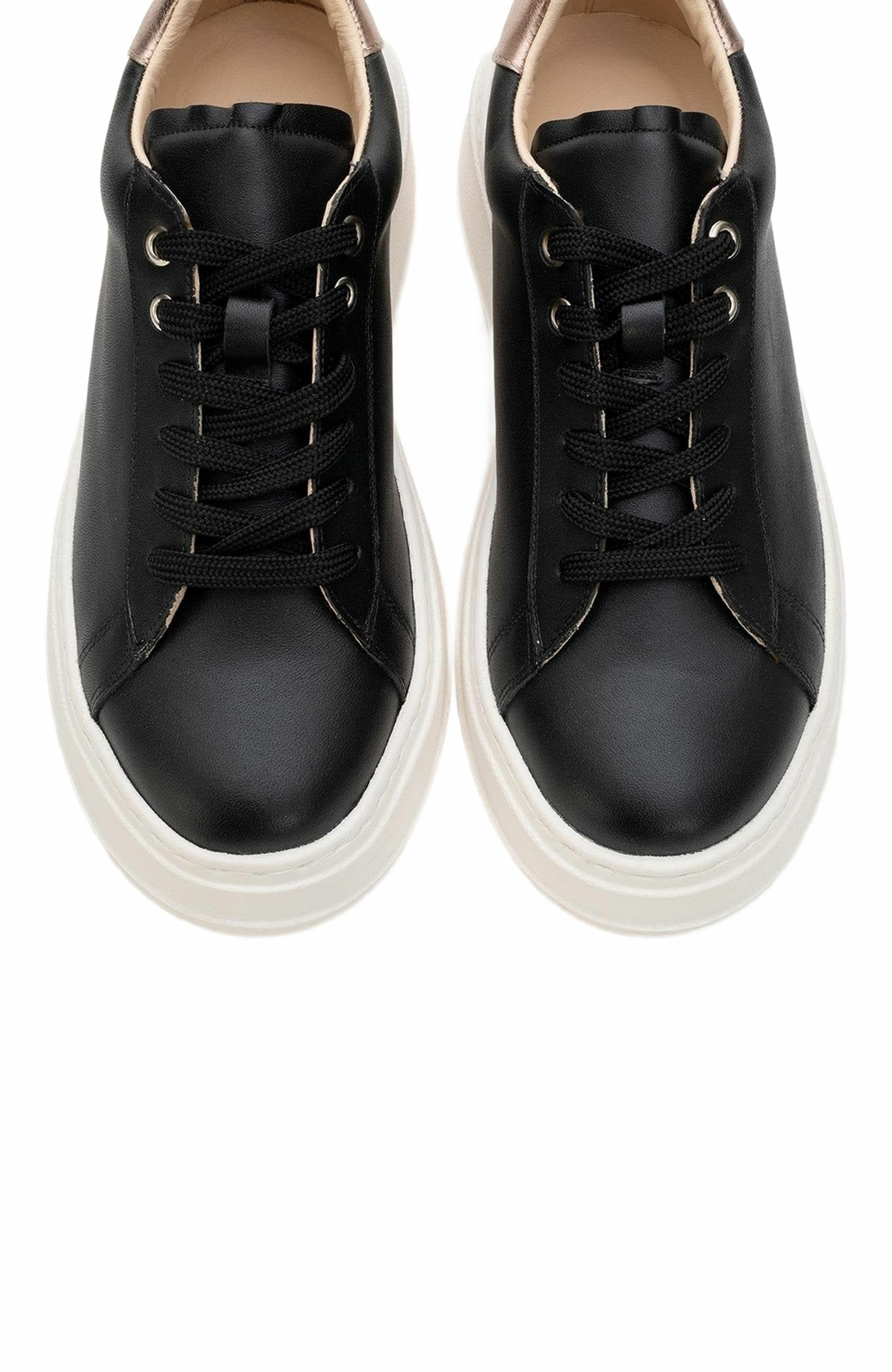 Forever & Always Shoes Gueno Leather Platform Sneakers, Alternate, color, 