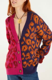 FARM Rio Leopard Spot Cardigan