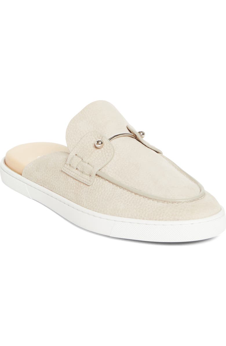 Christian Louboutin Chanme Pierced Loafer Mule, Main, color, Beige